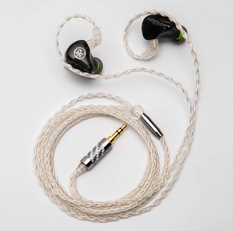 Sound Rhyme SR5 In-Ear HiFi Earphones 10-Unit Fever Subwoofer Hifi Coil Iron 0.78mm 2Pin 2.5+3.5+4.4mm Plug Music Headphones 4