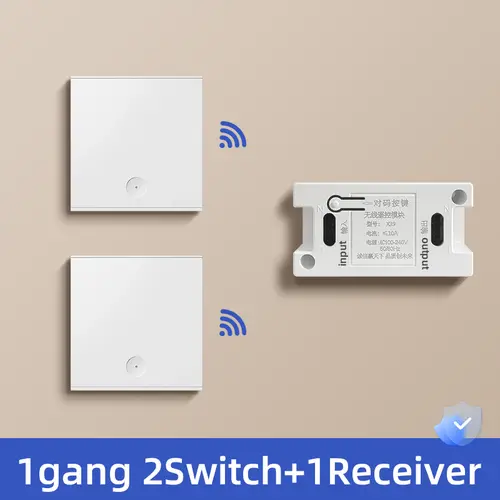 Wireless Smart Light Switch Without Neutral RF 315Mhz Mini Receiver Moudle 220V 110V Push Button Remote Control Lamp Single Live - Image 10