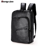 Explosion Models Customized Soft Leather Man Bag Schoolbag Shoulder Bag Large Capacity Outdoor SportsTravel Bag PU Leather Men 1