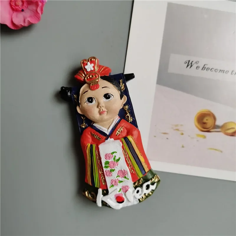 Fridge Magnets Tourist Souvenir Norway Dominicana Madrid Morocco Holland Korea Bali Thailand 3d Resin sticker Home Decor