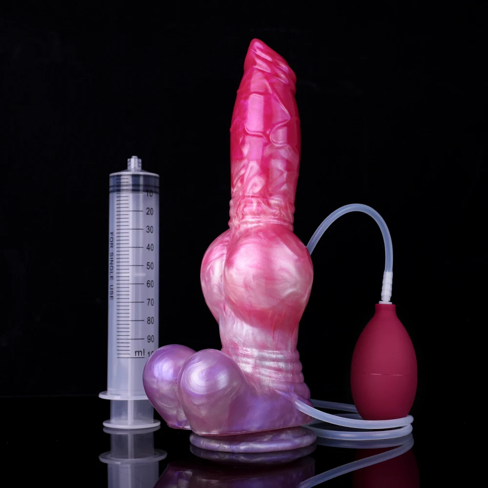 

NNSX Giant Animal Dildo with Sucker Ejaculation Penis Adult Sex Toys for Women Squirting Anal Plug Dilator Female Masturbator