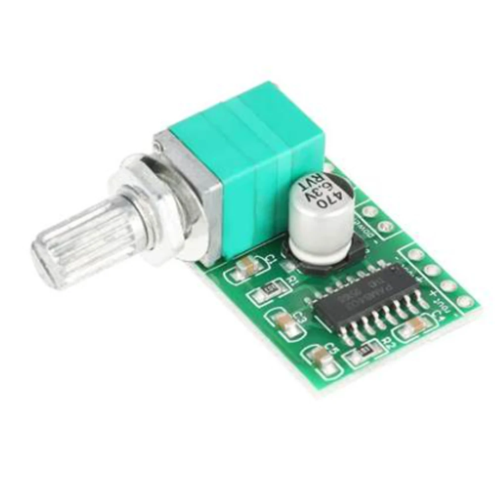 

5 Pcs Power Amplifier Board PAM8403 DC 5V Mini Digital Audio Amplifier Power Amp Module Board with Potentiometer 5V DC