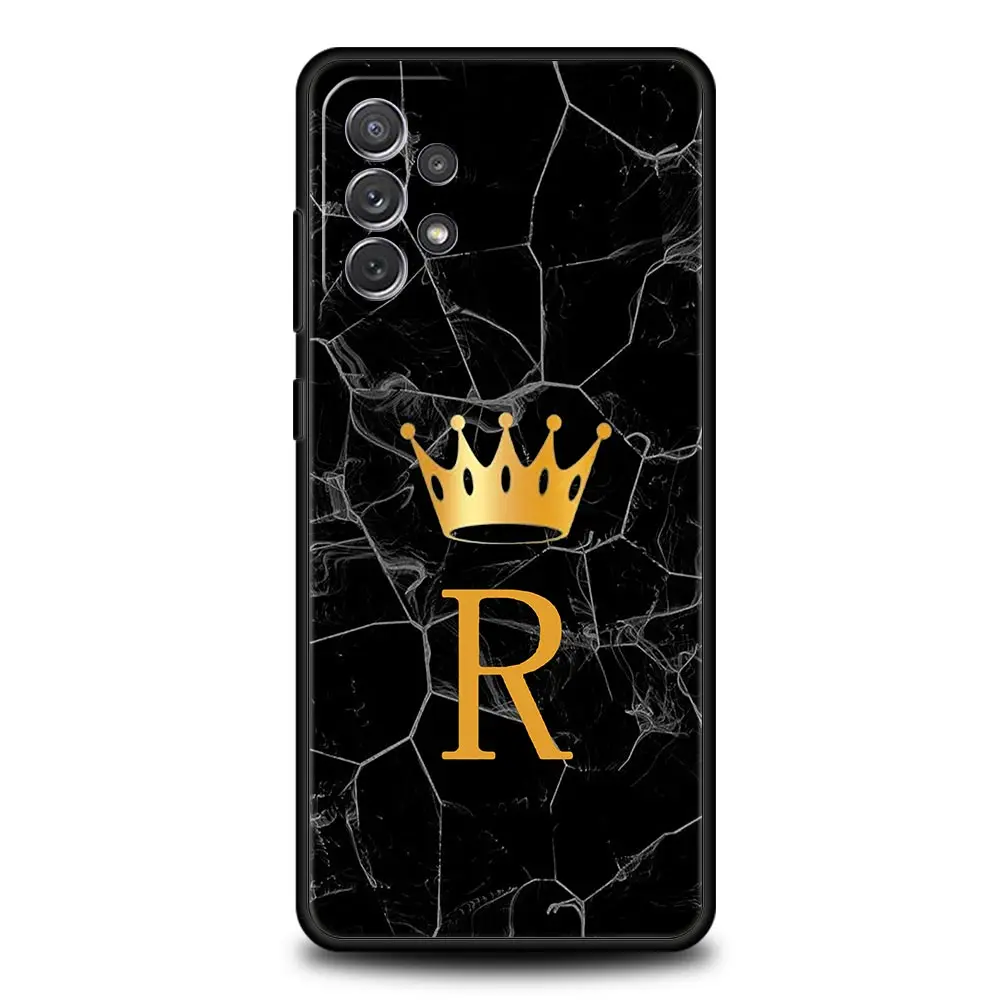 Personalized Alphabet Crown Phone Case Cover