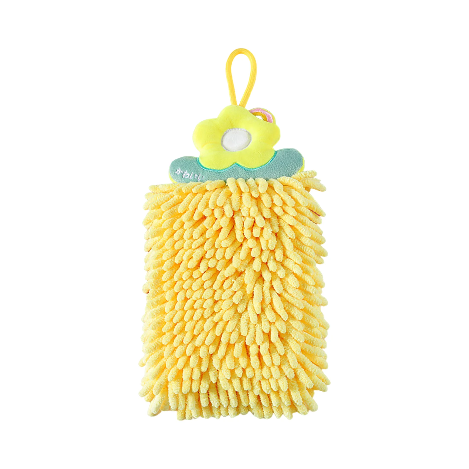 Hand Towel Lovely Cleaning Cloths Hand Towel Hand Dry Towel Bathroom Kitchen Cleaning Dish Wipe Hanging Loops Washcloths Kitchen Accessory