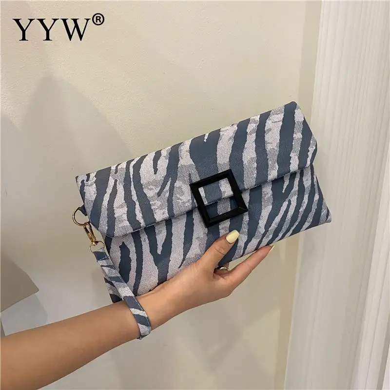 

Zebra Multi Color Clutch Bag For Women Fashion Retro PU Leather Supercool Handy Evening Party Purse Wrist Day Envelope Bag