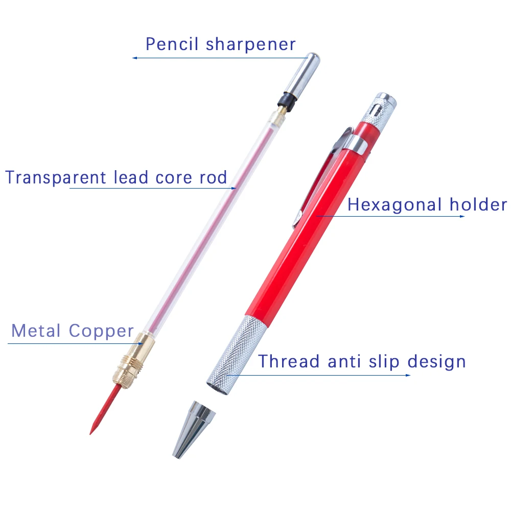 2.0MM Metal Mechanical Pencil Art Drawing HB Automatic Pencil Low Center of Gravity Writing student Office School Supplies 3