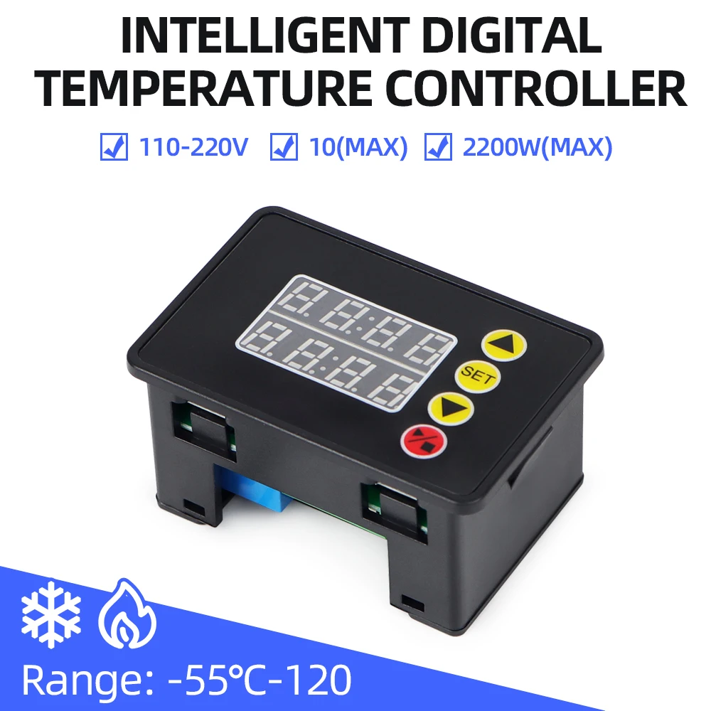 

ZFX-G3051 Digital Temperature Controller Microcomputer Thermostat Heating Cooling Control Refrigeration NTC Sensor AC110-220V