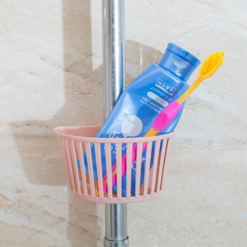 New Small Drain Storage Basket Buttonable Kitchen Sink Plastic Sponge Rack Bathroom Nozzle Pipe Storage