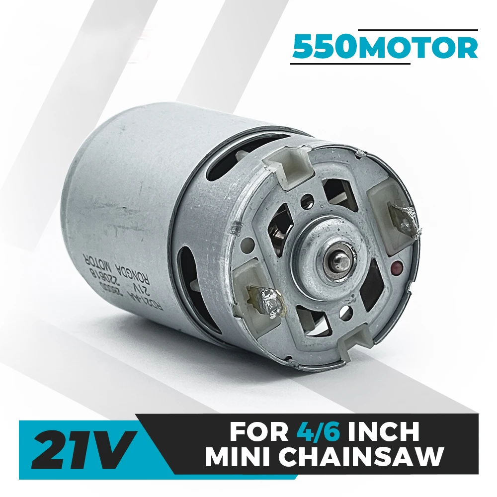 21V stejnosměrný motorový RS550 28000RPM 14 zubů 8.2M mechanismus pro mini běžící pás pila šavlová pila dobíjecí ruka pila energie nářadí příslušenství