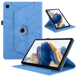 Enhanced PU Leather 360 Rotating Stand Tablet Case - 8.7 Inch for Tab A11 (8.7 inch) (Blue)