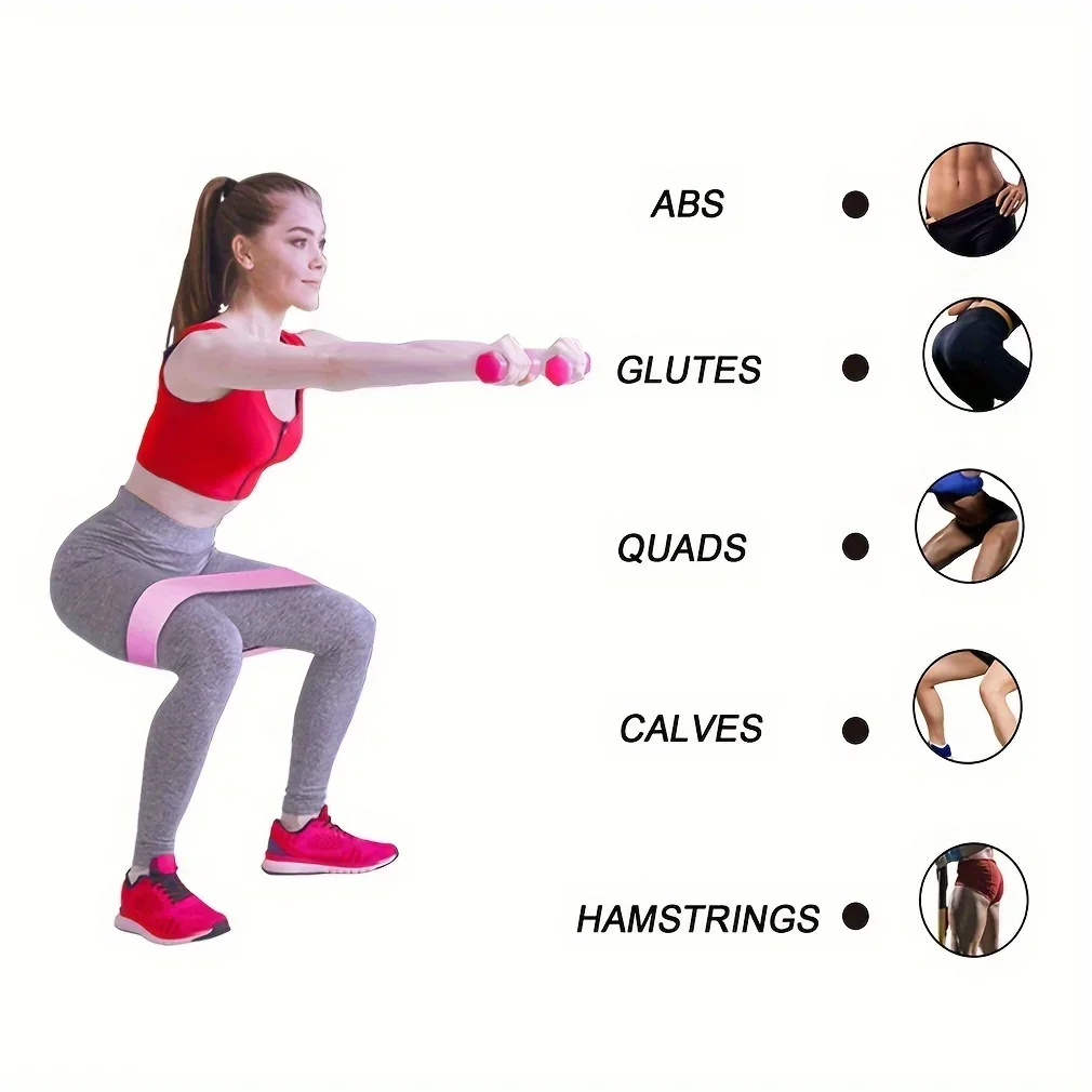 Elastic Hip Circle Resistance Bands-High Quality Latex, Tightly Woven for Home Exercises-Available in Three Colors