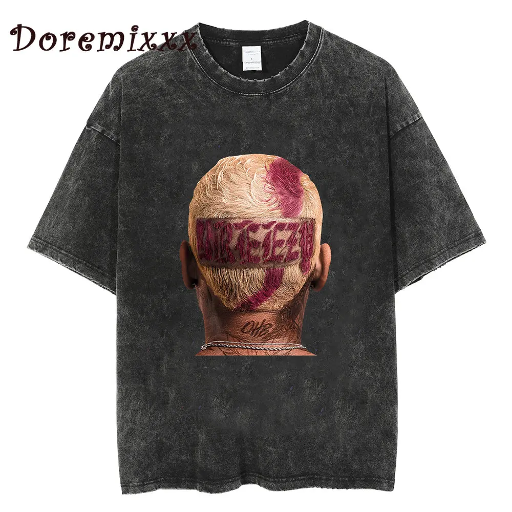 

Chris Brown Playboi Short-sleeved T-shirt Women 2022 New Loose Casual Men T-shirt Oversized Cotton Top Women