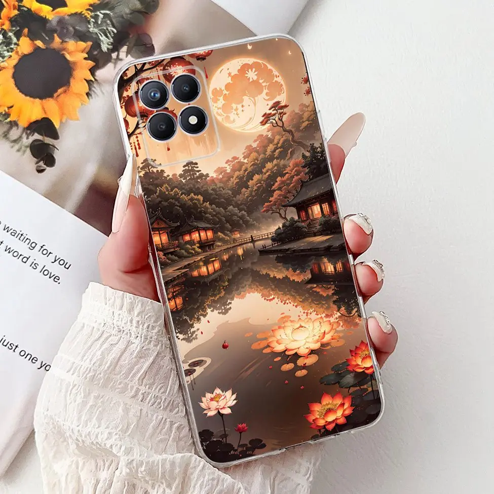 Luxury Butterfly and Love Flowers Clear Phone Case - Cool Painted Design