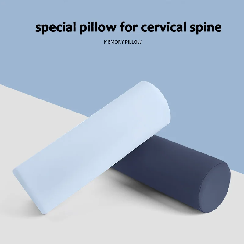 

Cervical Memory Foam Pillow Ergonomically Designed for Head With Removable Washable Cover Neck Back and Legs Round Neck