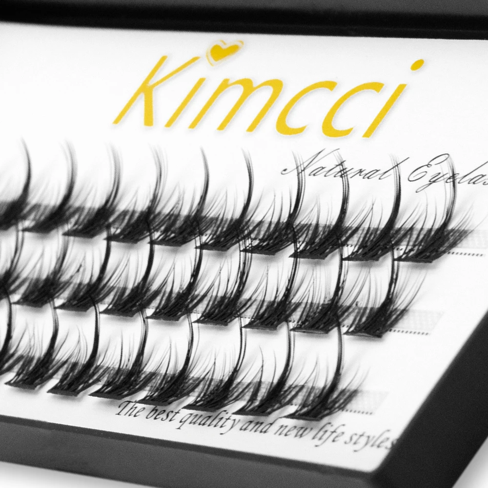 Kimcci CYEM 인조 밍크 속눈썹, 익스텐션 세그먼트 인조 속눈썹, 자연스러운 3D 러시안 볼륨, 개별 인조 속눈썹, 36 번들