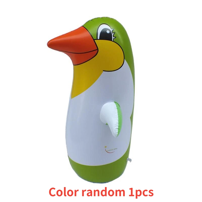 PVC Inflatable Toy Lifelike Cartoon Penguin Tumbler 34cm/43cm/68cm Children Gift Baby Toys Playground Toy Set