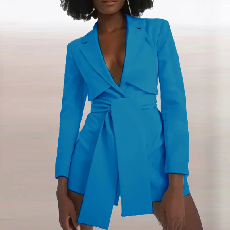 

Женский офисный блейзер с отложным воротником, элегантный пиджак с длинным рукавом, приталенная куртка, верхняя одежда