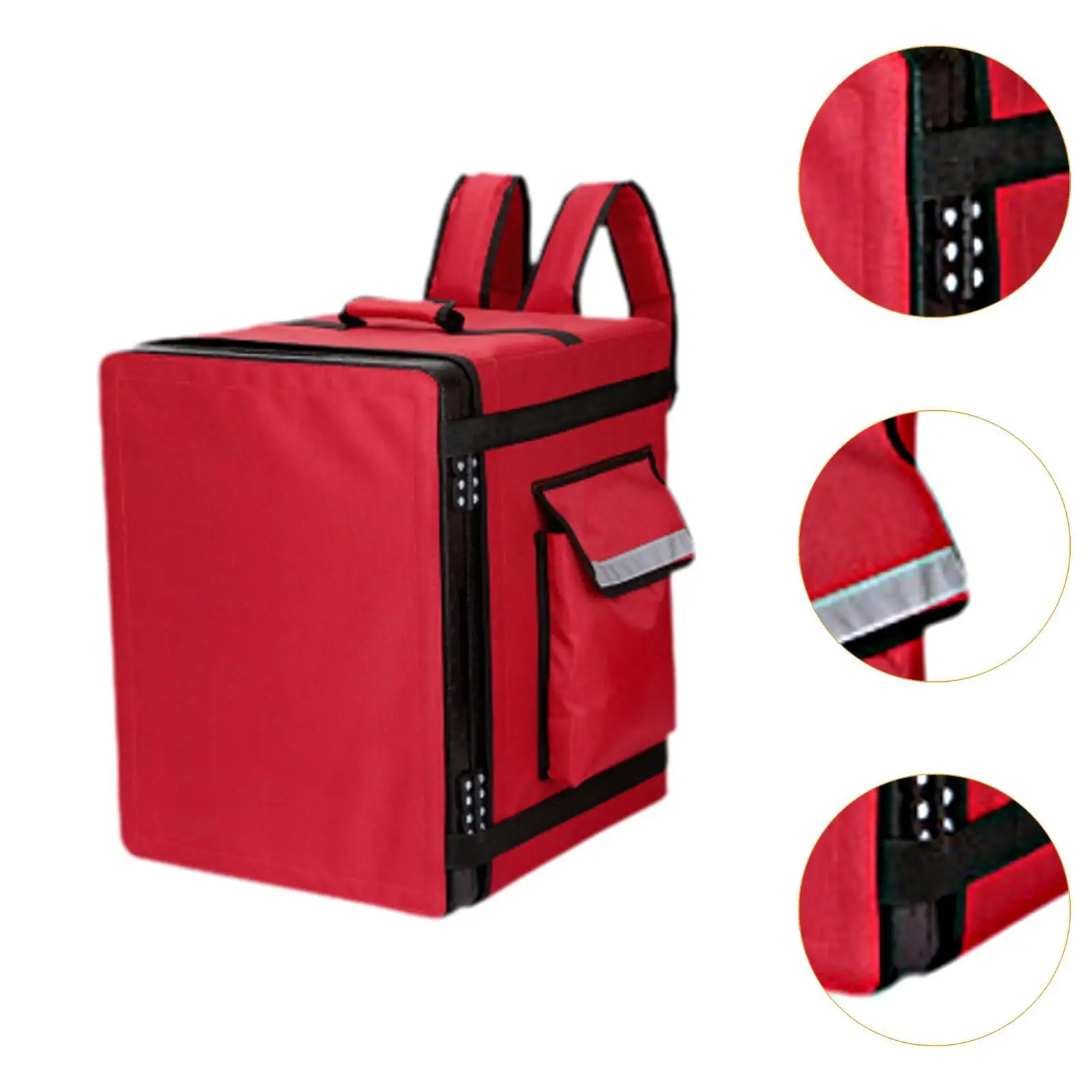 Insulated Food Delivery Backpack 43 L Reusable for Beach Groceries Hiking