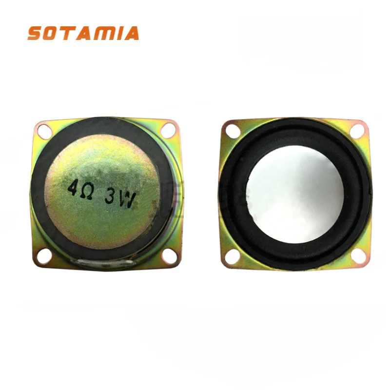 Sotamia 2Pcs 2 Pollici Altoparlanti Audio Portatili Full Range Driver 4 Ohm 3W Altoparlante Amplificatore Audio Fai Da Te Colonna Per Altoparlanti Mus