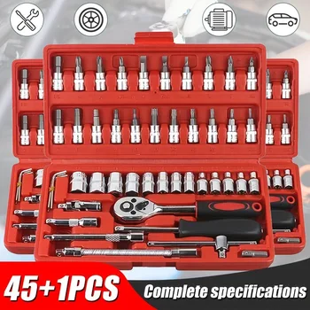 46-Piece Auto Repair Tool Kit 1