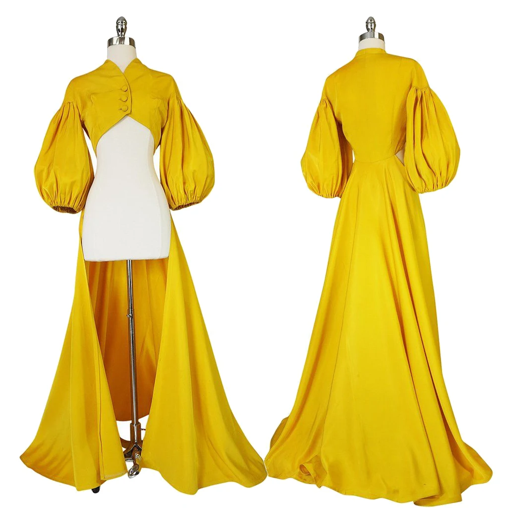 Quick Dry Net And Cotton Fabric Yellow Ladies Dress With Jacket Age Group:  Adult at Best Price in Delhi | Shri Enterprises