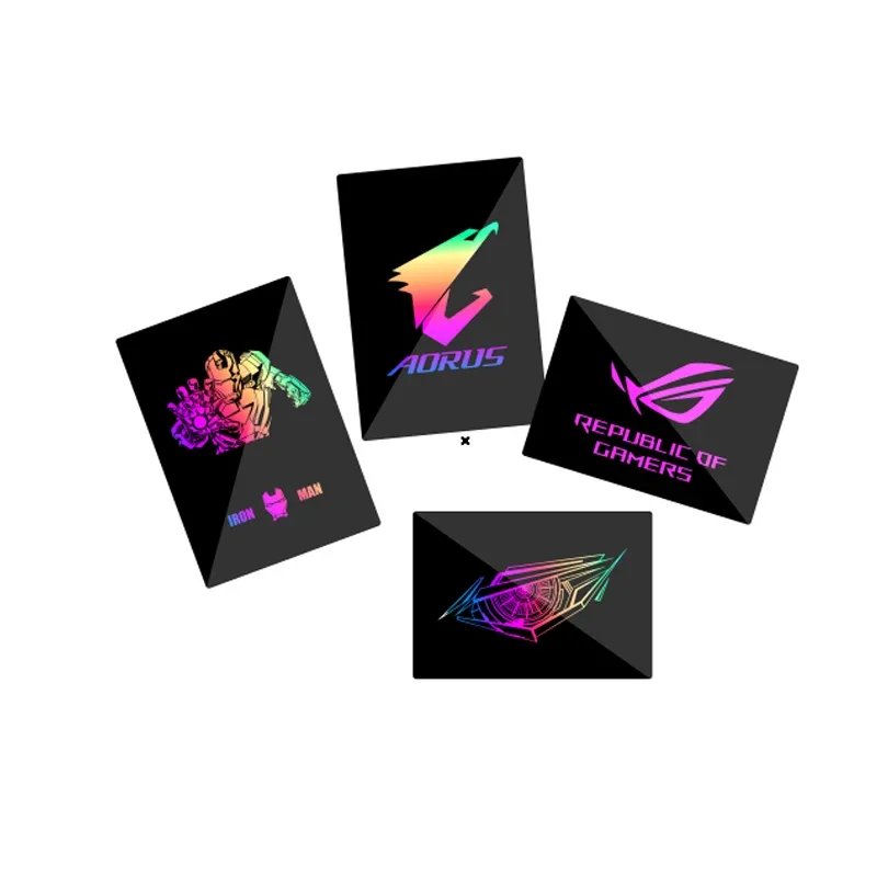 Mod Painel de Iluminação Case Computador 5v 12v Aura Sync Rgb Nameplate Rog Ssd Backplate Tampa Vidro Temperado Gaming Gabinete Lightboard - Imagem 2