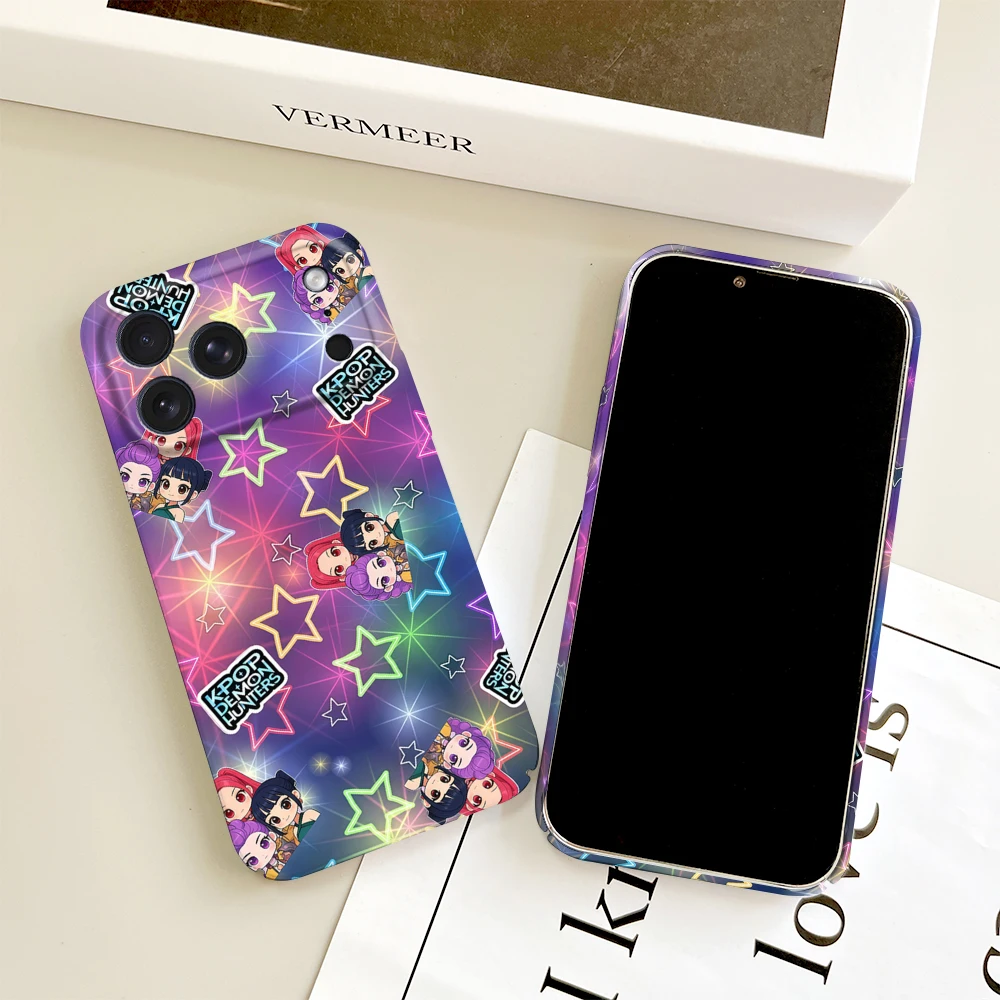 Glossy K-Pop Inspired Phone Case - HD Hard Cover with D-Demon Design