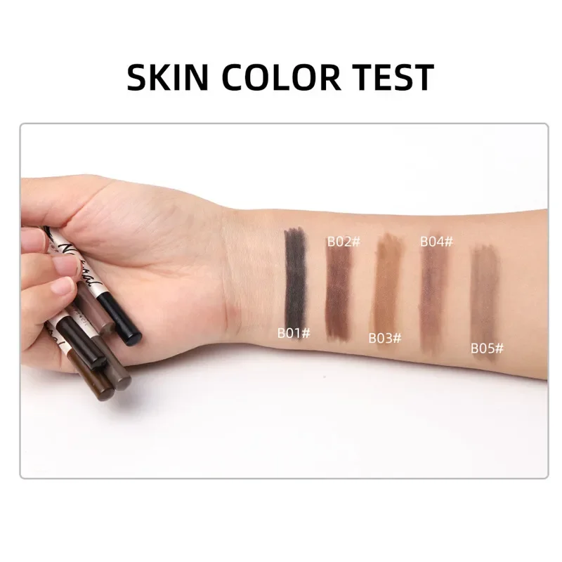1Pcs eyebrow Waterproof Black Brown Coffee Eyebrow Tattoo Pencil Long-lasting Eyebrow Enhancer with Brush Makeup Cosmetic Tools 5