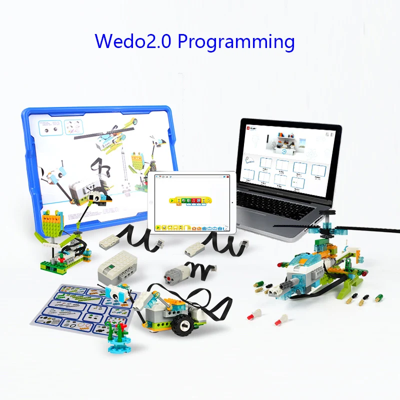 Nuovo Wedo 3.0 Robotics Construction Steam Set Per Scratch 3.0 Wedo 2.0 Core Set Building Blocks Mattoni Tecnici Giocattoli Educativi