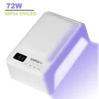 Nail Lamp With Hand Pillow 72W Nail Dryers Gel Lamp for Curing All Gel Nail Polish 60Pcs Beads UV LED Nail Lamp for Nail UV Art 1