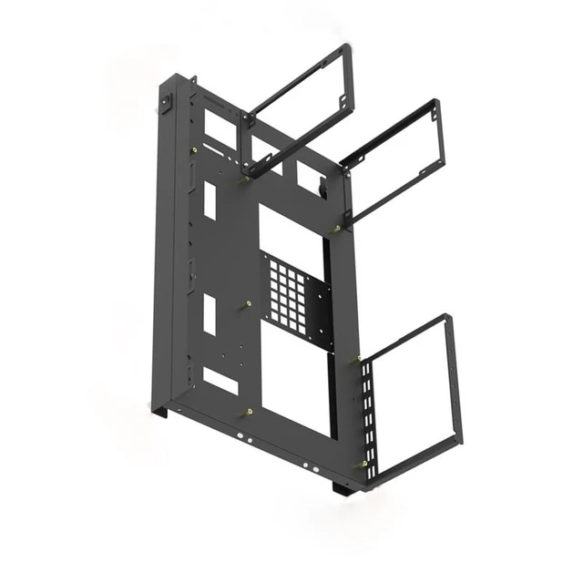 Mini Full-Side Transparente PC Gamer Caja del ordenador Chasis  de escritorio vertical para ITX Motherboards marco a prueba de polvo :  Electrónica