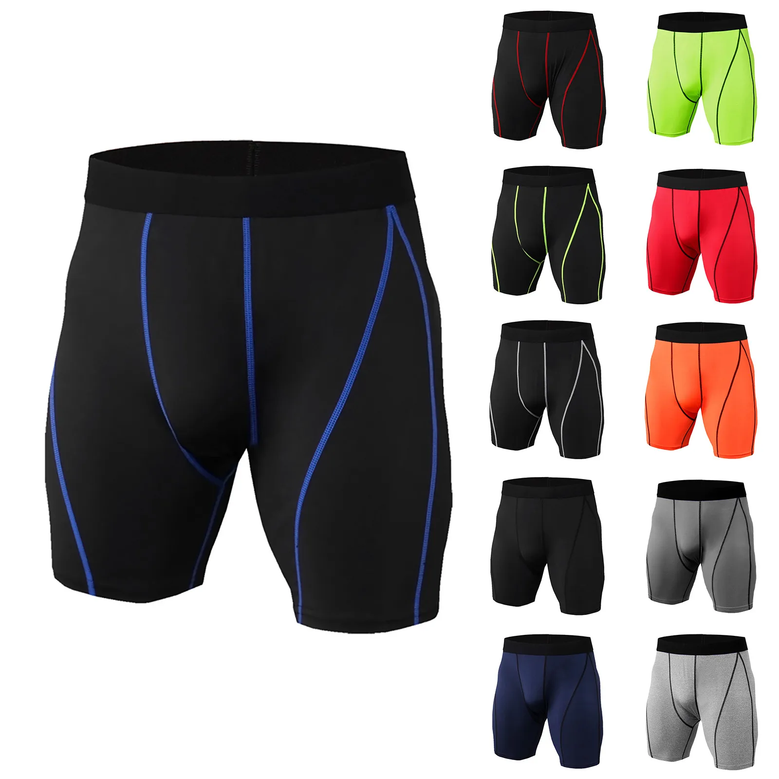 Fashion Men Compression Shorts Running Tights Quick Drying Gym Athletic  Fitness Sport Running Training Male Shorts Underwear#p3 - AliExpress
