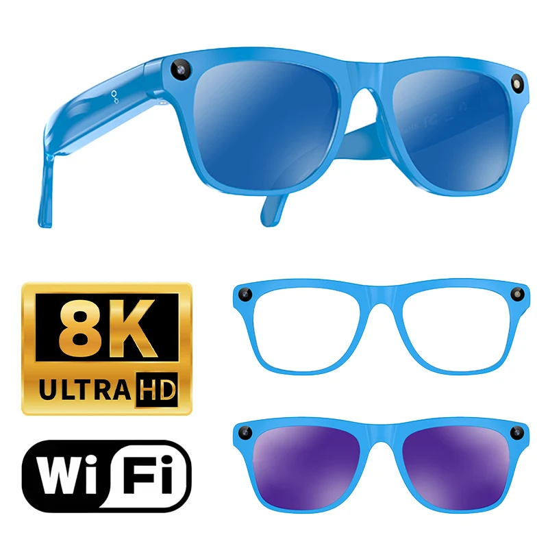 Blue with 3 lenses