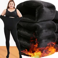 Collants grande taille pour femmes, avec polaire Extra épaisse et Leggings une pièce colorés, collants moulants, nouvelle collection 1