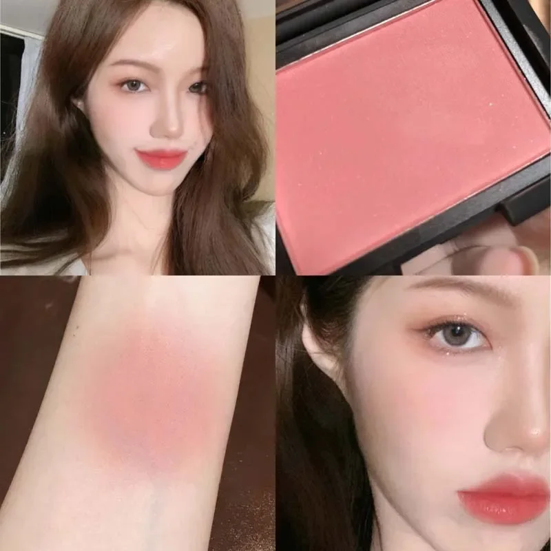 HERORANGE Powder Blusher Palette Rose Low Saturation Nude Orange Korean Sexy Pink Blush Matte Natural Rouge Facial Cheek Contour 5