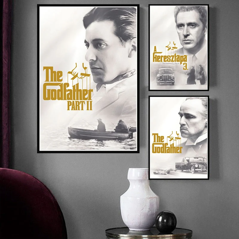 

The Movie Al Pacino Marlon Brando Print Art Canvas Poster For Living Room Decor Home Wall Picture