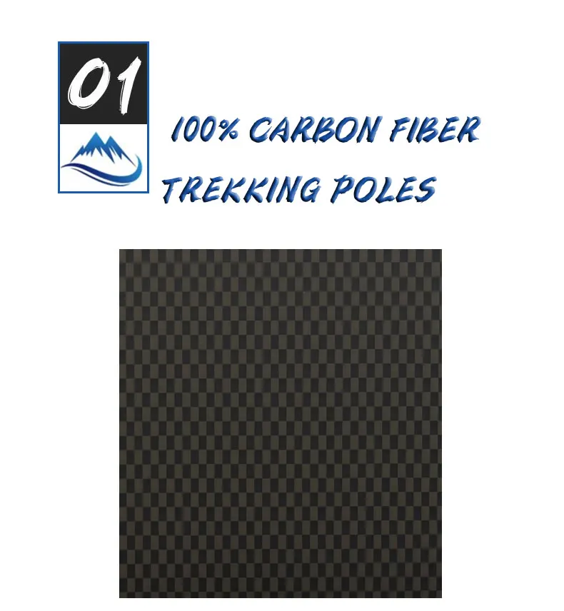 Description Picture 5 of item5-Section Folding Trekking Poles Ultra Light Hiking Sticks Portable Carbon Fiber Walking Sticks Climbing Hiking Accessories