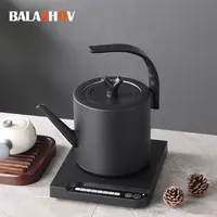 220V Electric Coffee Pot 1000ml Hot Water Jug Temperature-Control Heating Water Bottle Stainless Steel Gooseneck Tea Kettle