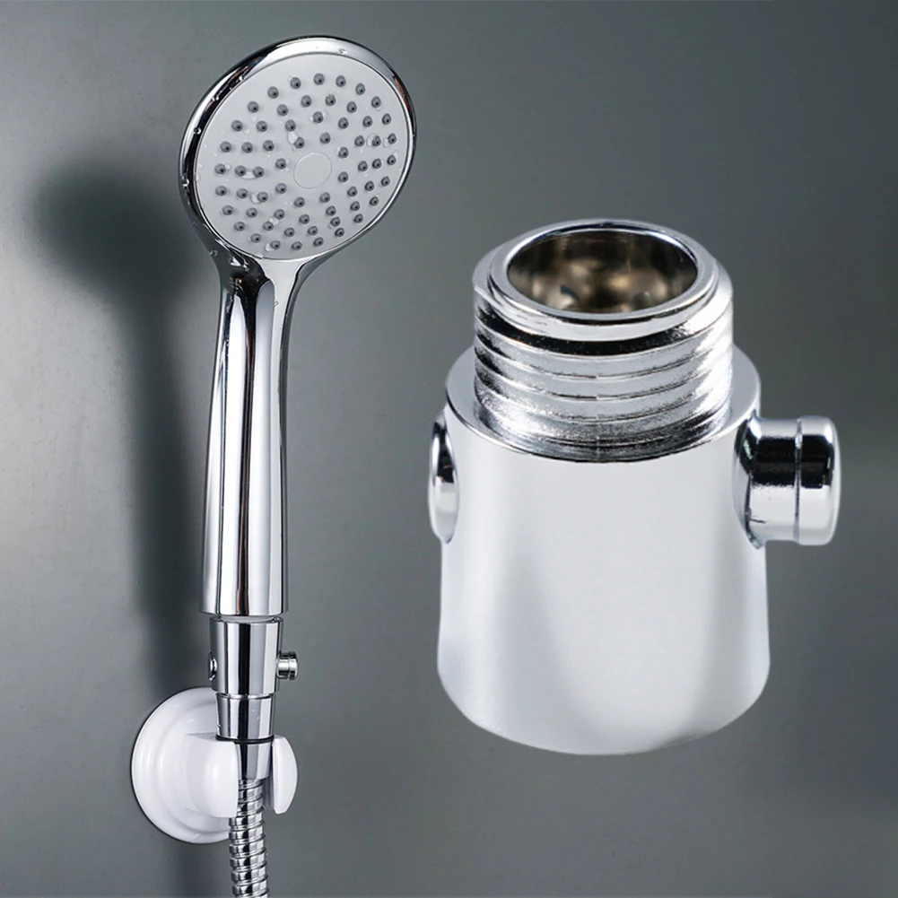 Universal Shut Off Valve Shower Accessories Bidet Sprayer Button Type Shower Head Connector Bathroom Bathing Water Stop Valve