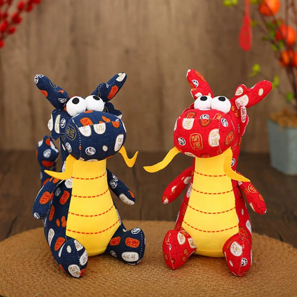

Недеформирующаяся плюшевая игрушка, китайский новый год, Знак зодиака, дракон, плюшевая кукла в народном стиле, мягкое украшение для дома, свадьбы, вечеринки на 2024 год