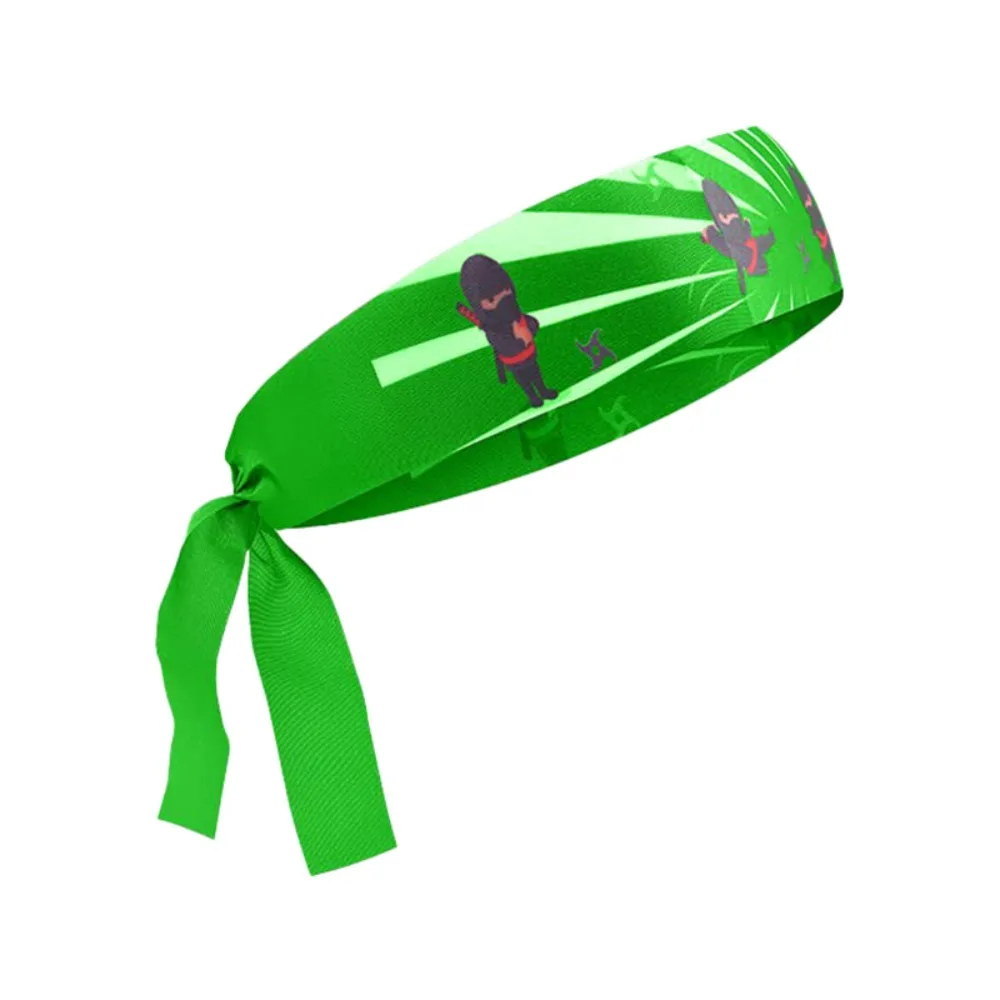 닌자 가라테 어린이 전사 머리띠, 다목적 흡습성, 통기성 발한 억제 밴드