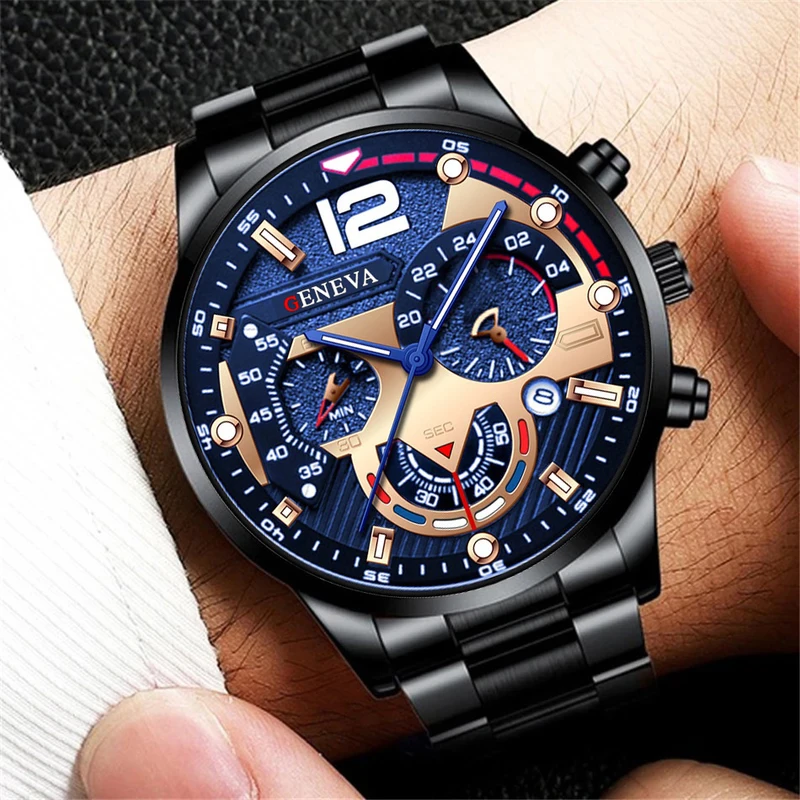 Men' Watches Stainless Steel Band Analog