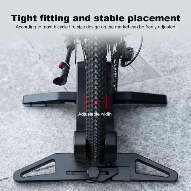 Cavalletto Per Bicicletta Regolabile Qwork - Supporto Per MTB E Bici Da Strada, Pneumatici 30-80 Mm, Materiale ABS, Nero/Verde - Foto 9