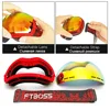 Large Comma Spherical Ski Goggles FTBOSS Winter Cycling Glasses Man Outdoor Sport Glasses Snowmobile Goggles Mountain Sports 3