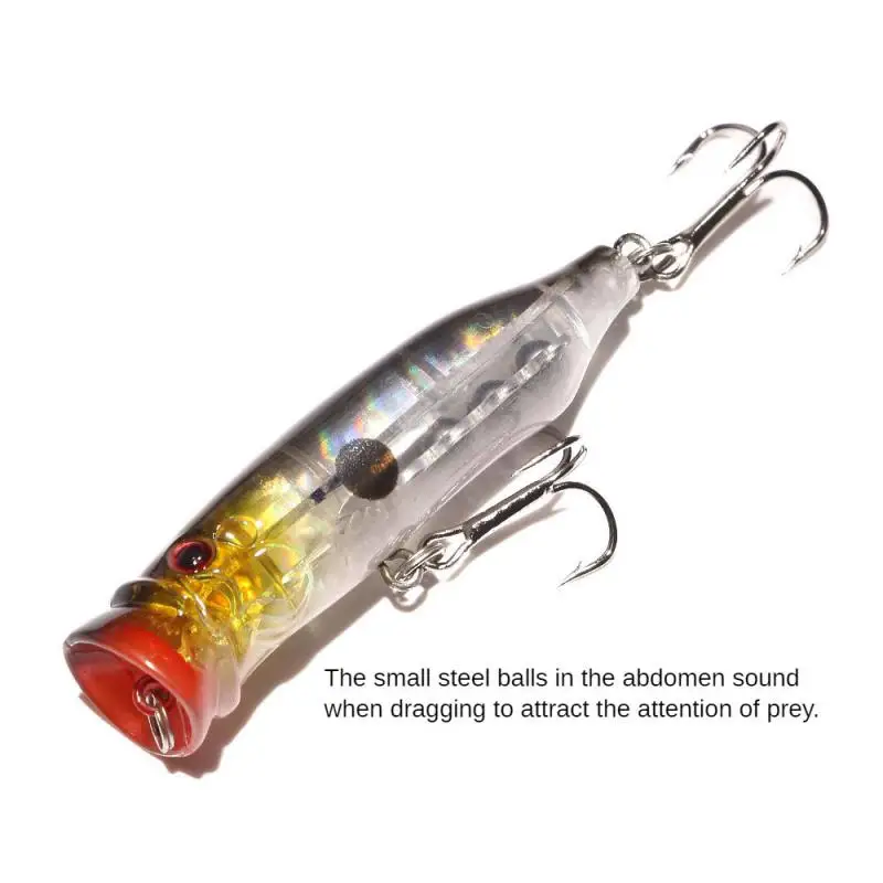 

Luya Hard Bait Lures For Fishing With Ring Beads Laser Wave Rake Freshwater Perch White Fishing Goods Artificial Bait 7.2cm-9.5g