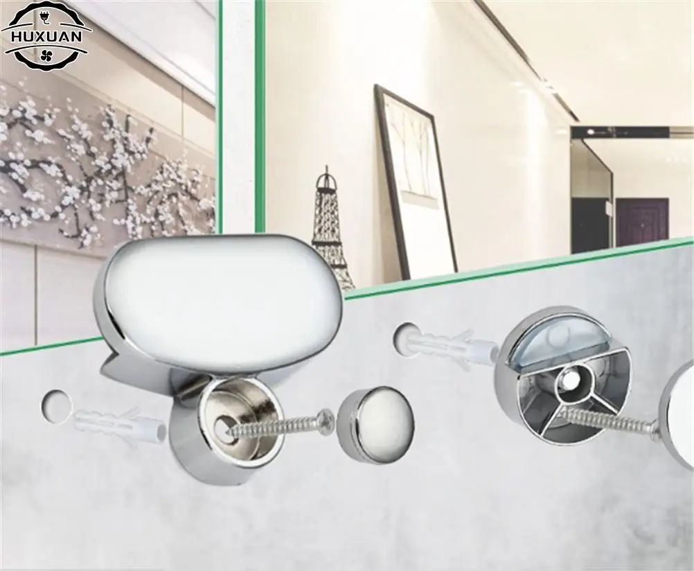 Advertising Plate Glass Clamp Fixed Clip Mirror Mirror Fixed Fitting Bathroom Glass Hinger Accessories glass fasteners mirror fixing kit