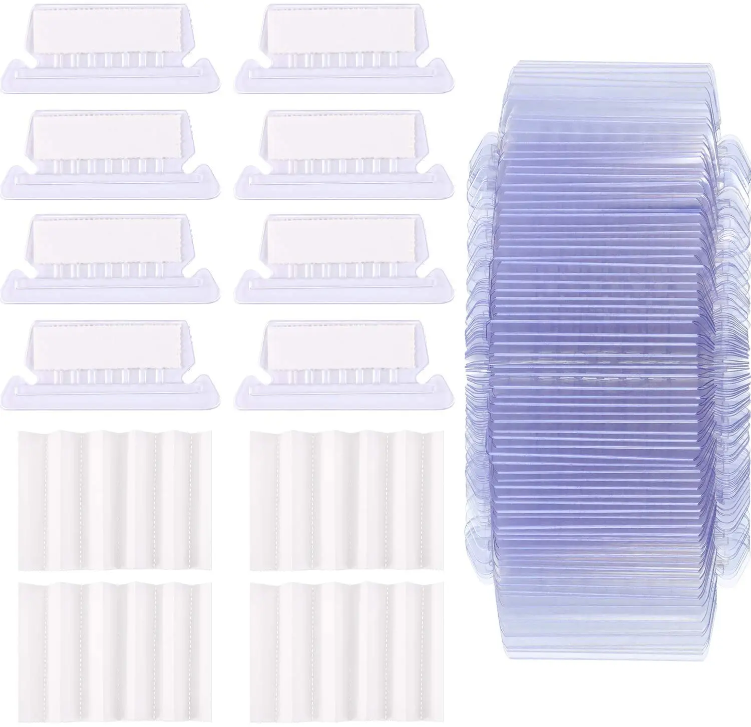 120 Sets 2 Inch Hanging Folder Tabs and Inserts for Quick Identification of Hanging Files File Inserts A