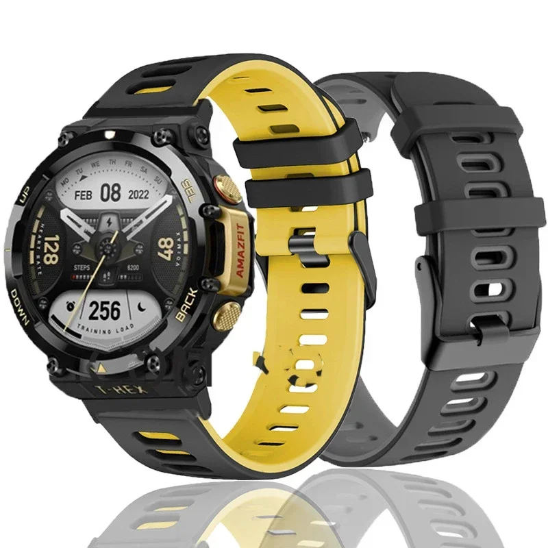 Durable Soft Silicone Sports Watch Strap - Comfortable Fit Bracelet Wristband