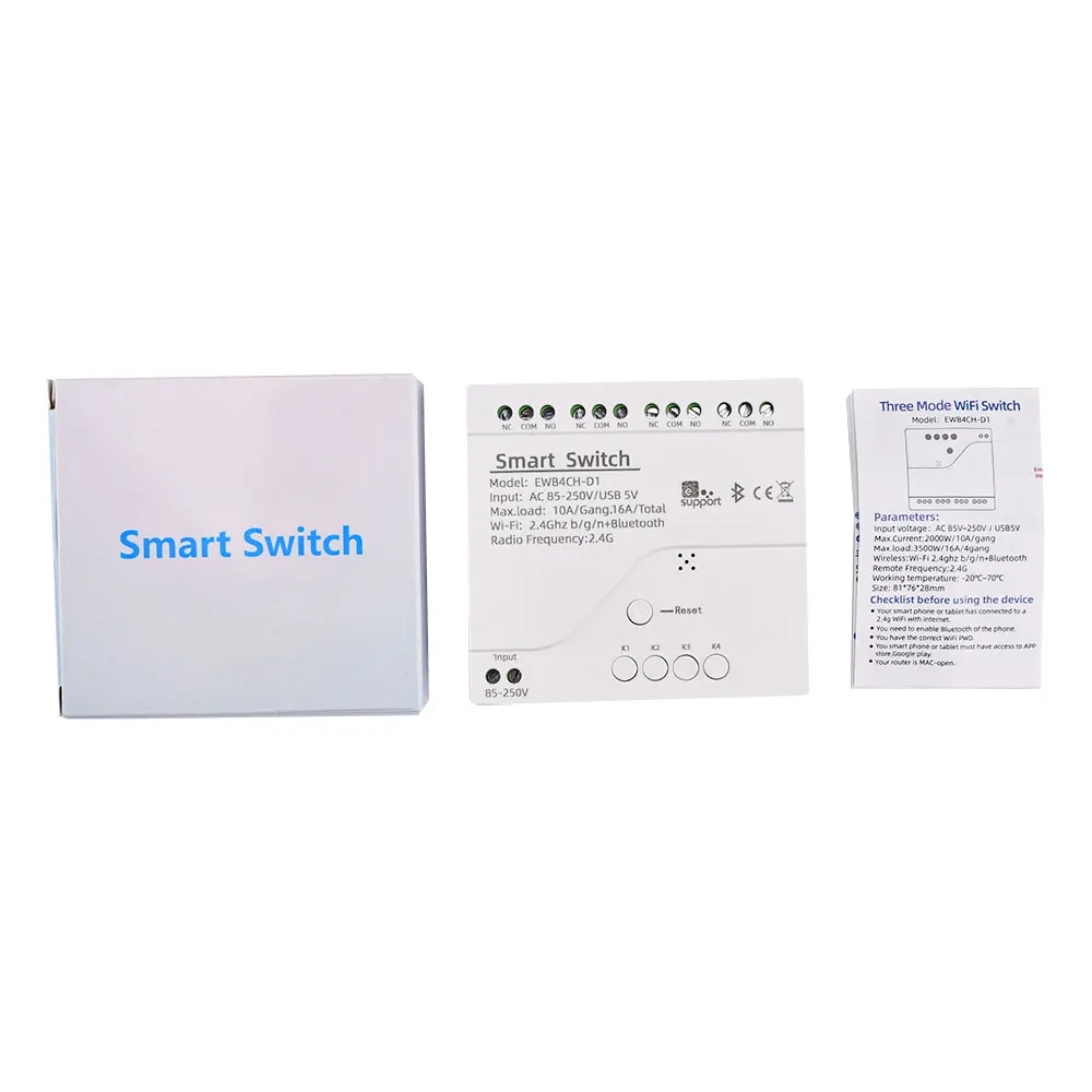 Smart WiFi Home Automation Switch with App Remote Control