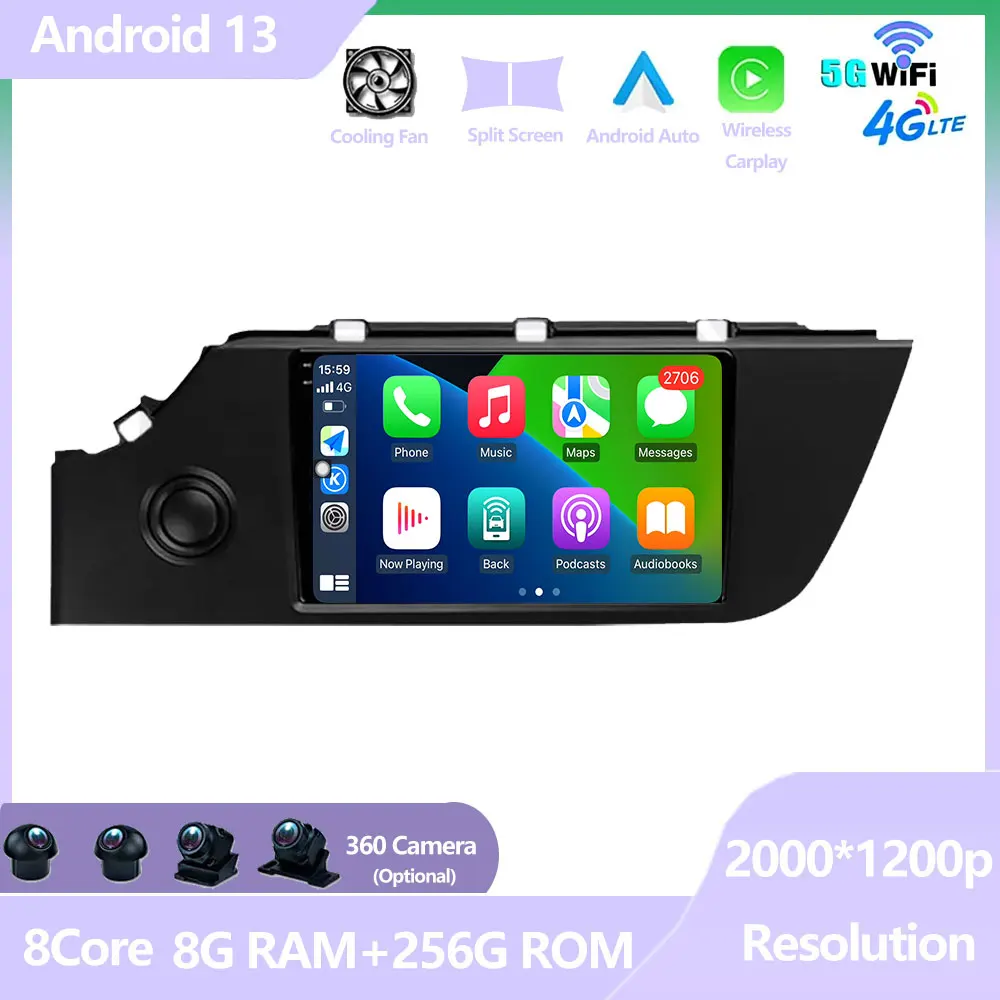 

Android 13 Navigation Screen RHD For KIA Rio 4 IV FB 2020 - 2021 Car Radio Multimedia Player Accessories GPS WIFI Wireless 2 din